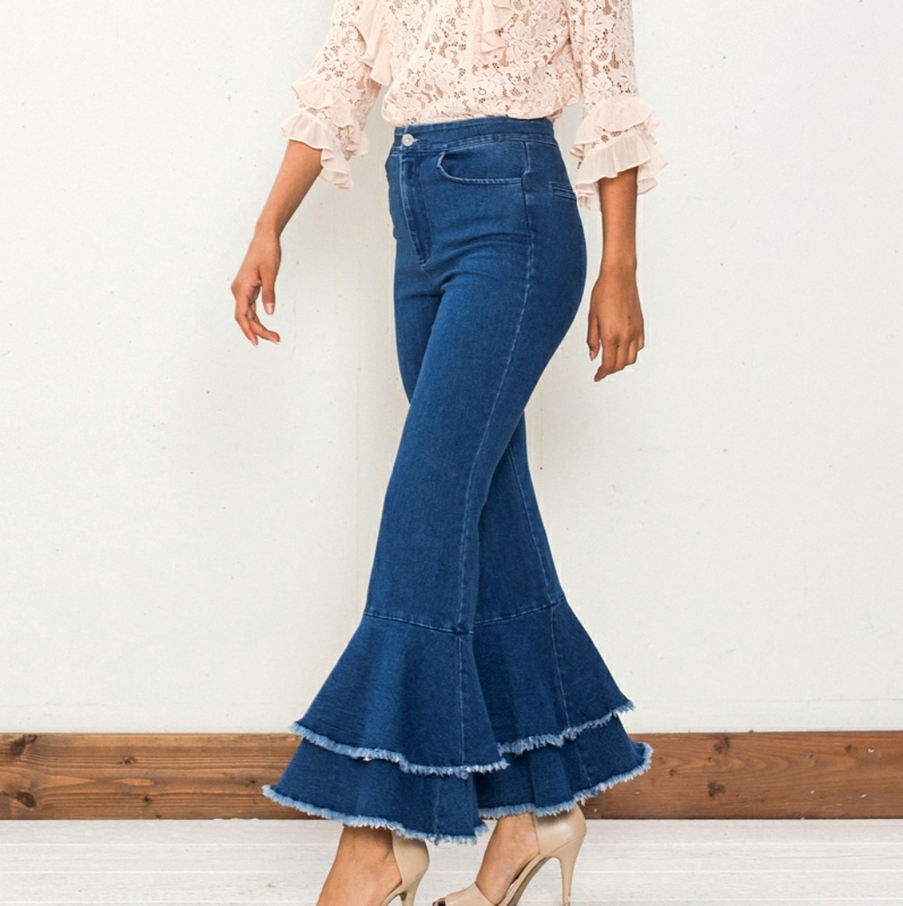 Jealous Tomato Bell Bottom Jeans - Picture 4 of 7